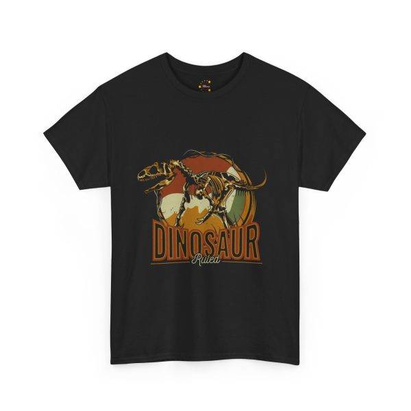 Dinosaur Graphic Unisex Heavy Cotton Tee - Vintage Style T-Shirt for Dino Lovers