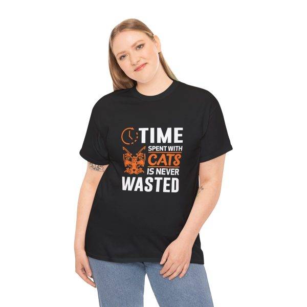 Time Spent with Cats Unisex Heavy Cotton Tee