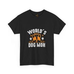 World's Best Dog Mom Unisex Heavy Cotton Tee - Perfect Gift for Dog Lovers