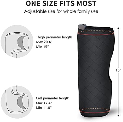 COMFIER Heated Knee Brace Wrap with Massage,Vibration Knee Massager with Heating Pad for Knee, Leg Massager, Heated Knee Pad for Stress Relief