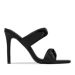 Summer New Large Size Women's Casual Simple Square Toe Stiletto Heel Slippers