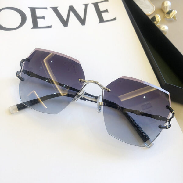 New Rimless Cut Edge Sunglasses For Women