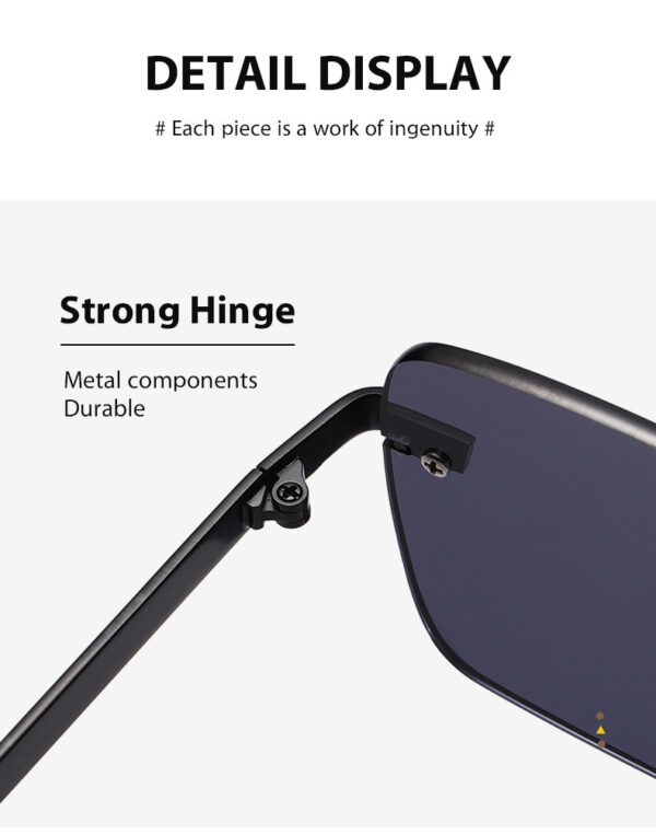Frameless Square Sunglasses Retro For Men And Women