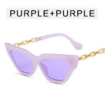 Chain Leg Cat Eye Sunglasses For Women