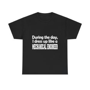 Mechanical Engineer T-Shirt for Men Heavy Cotton Tee