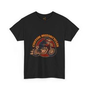 Custom Motorcycles Unisex Heavy Cotton Tee - Vintage Biker Shirt