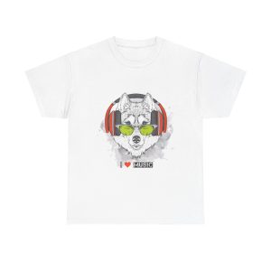 Wolf I live music T-Shirt Unisex Heavy Cotton Tee