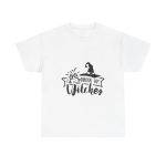 Halloween Drink up Witches White Color T-Shirt For Unisex Heavy Cotton Tee