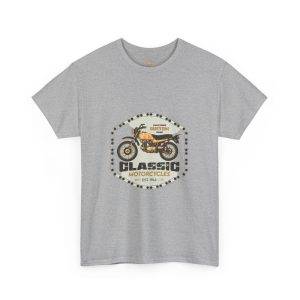 Classic Motorcycle Unisex Heavy Cotton Tee - Perfect for Bike Lovers