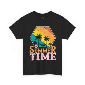 Summer Time Unisex Heavy Cotton Tee - Tropical Vibes T-Shirt