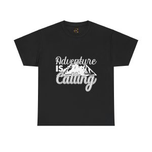 Mountains Black Color T-Shirt For Unisex Heavy Cotton Tee