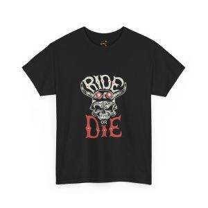 Ride or Die Unisex Heavy Cotton Tee - Bold Graphic Tee for Bikers & Rebels