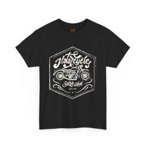 Vintage Motorcycle Biker Club Tee - Unisex Heavy Cotton T-Shirt