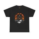 Halloween Ghost Black Color T-Shirt For Unisex Heavy Cotton Tee